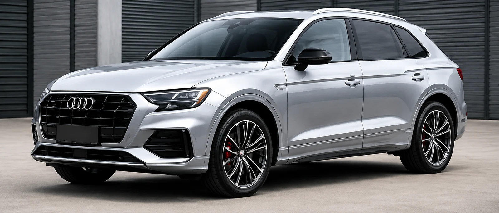 Silberner Audi Q8 für die Projektleitung