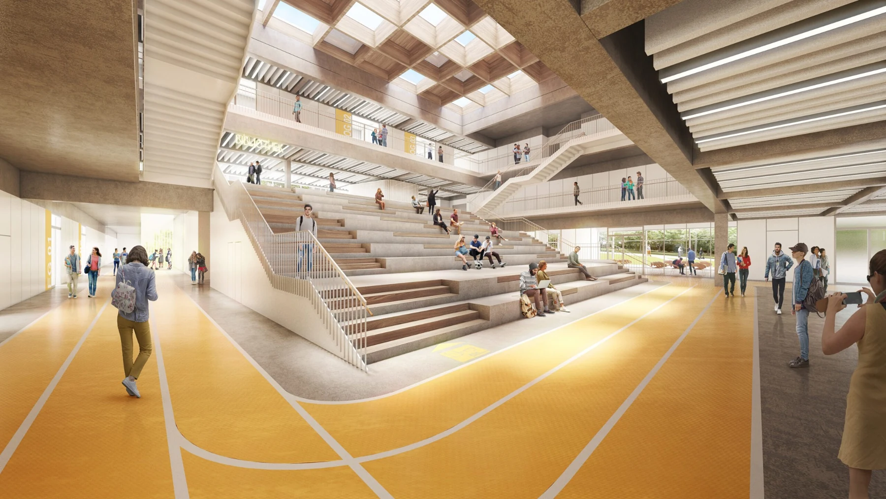 Innenraumvisualisierung Realschule Kemnath